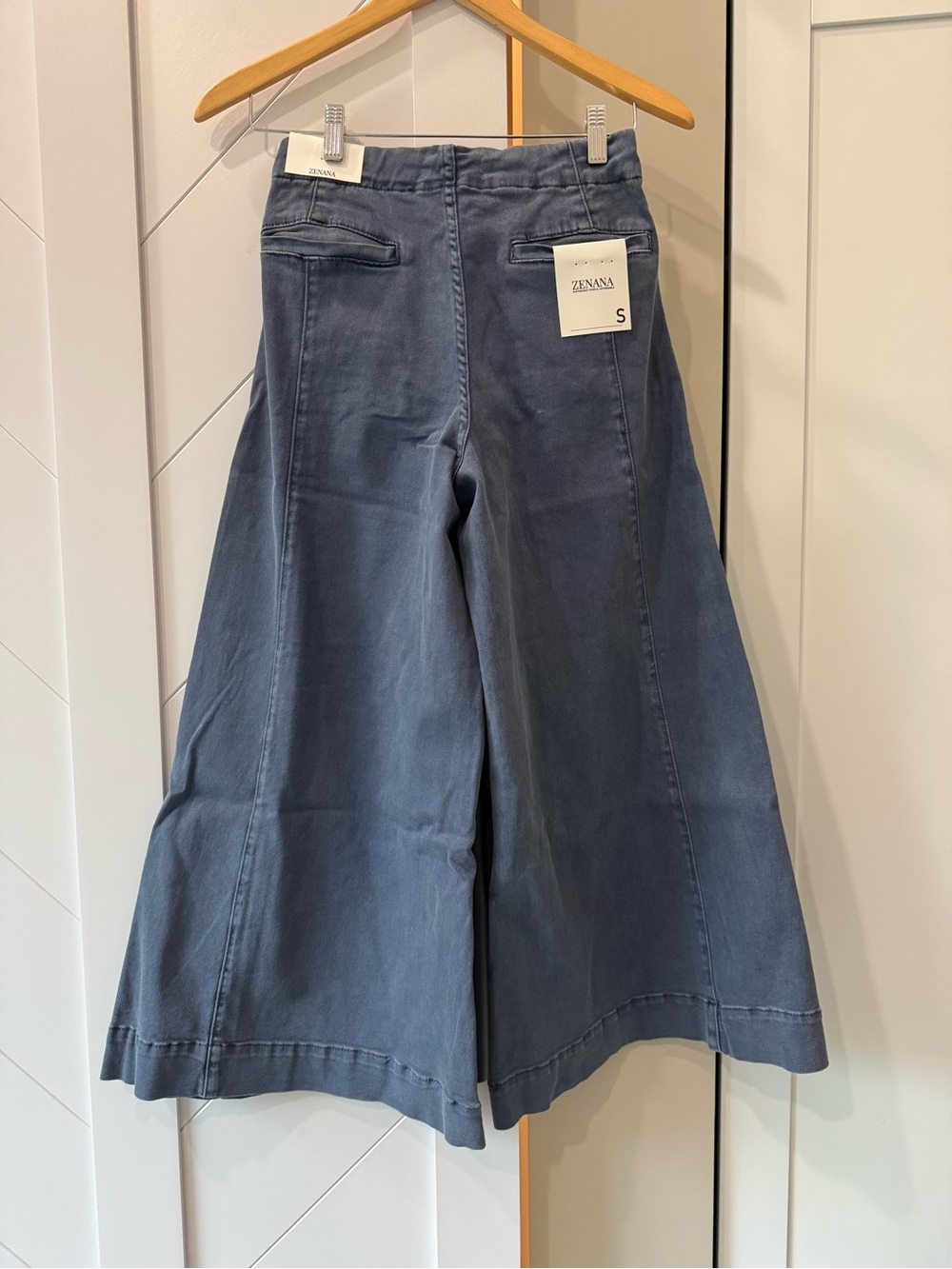 Zenana Outfitters Wide Leg Jeans in Slate Blue
